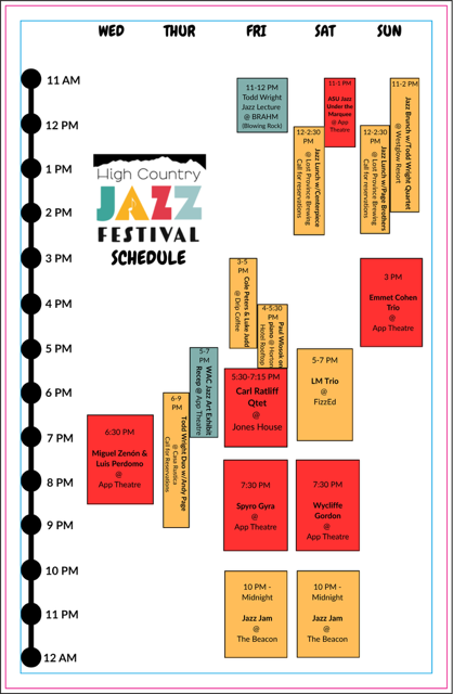 Festival Schedule