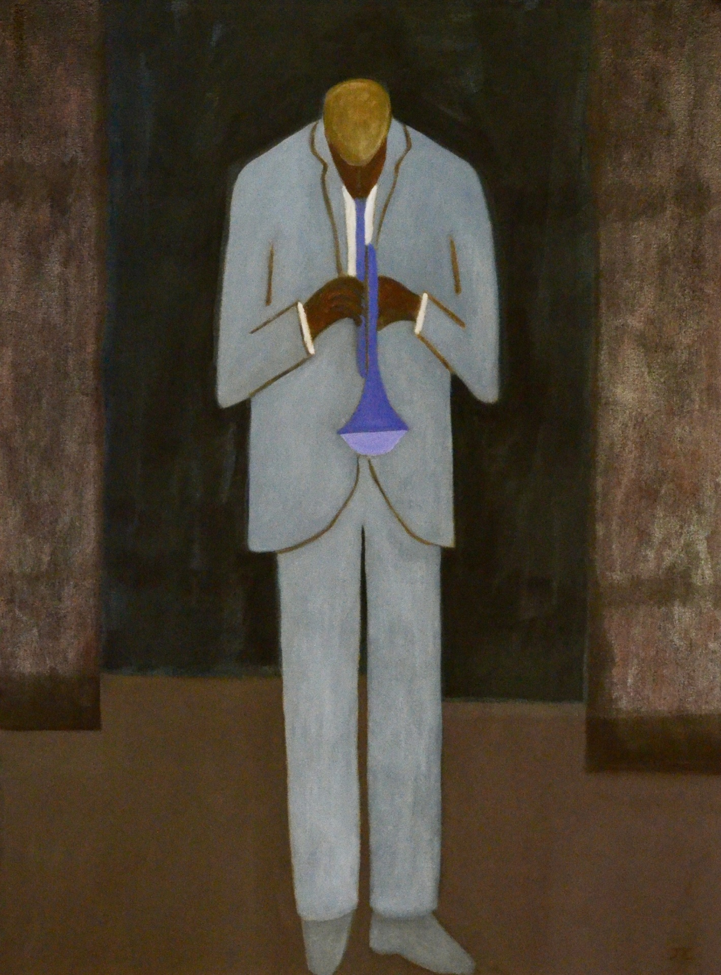 Solo Horn (Homage to Miles Davis) Oil on Canvas 30" x 40"